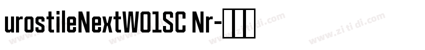 urostileNextW01SC Nr字体转换